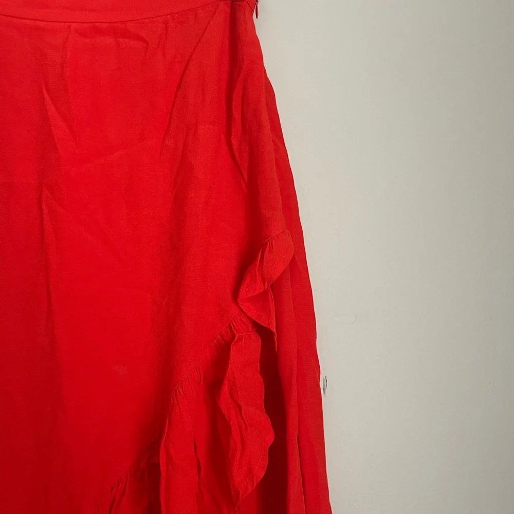 H&M Red High-Low Ruffle Skirt - Picture 2 of 7